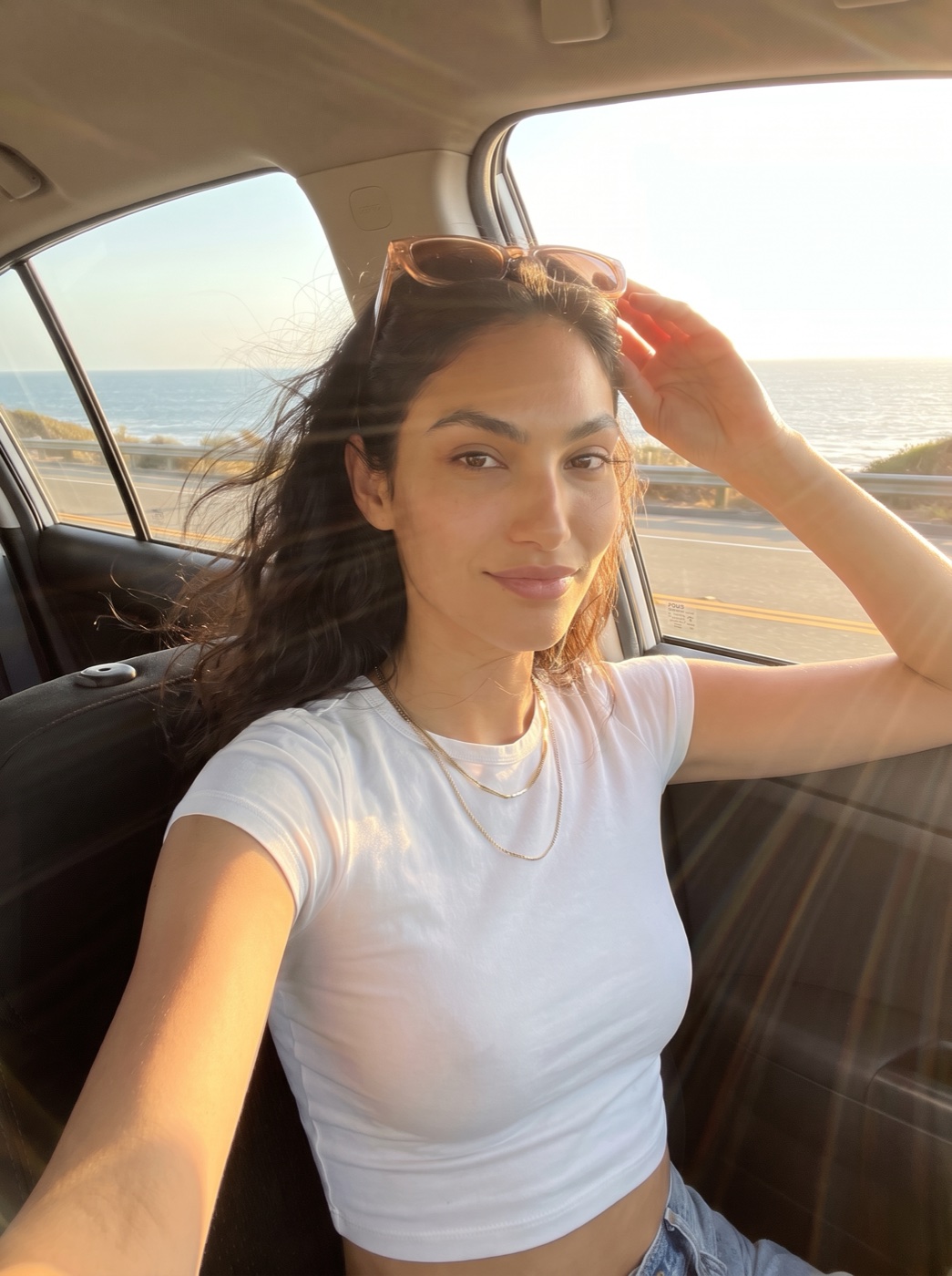 Golden hour passenger seat